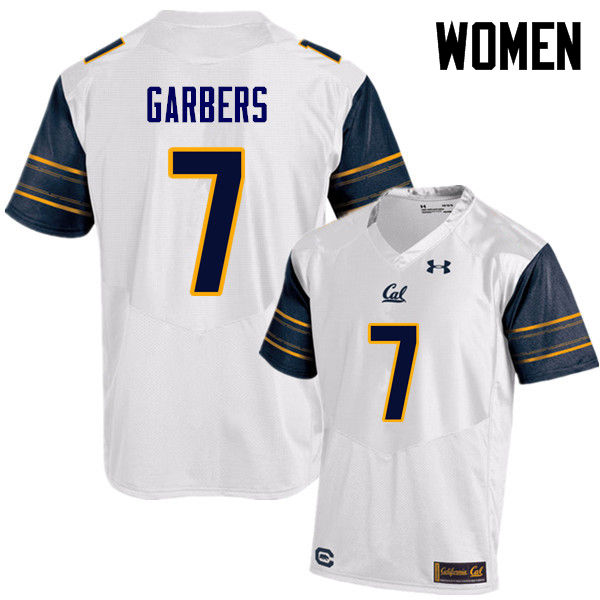 Women #7 Chase Garbers Cal Bears (California Golden Bears College) Football Jerseys Sale-White